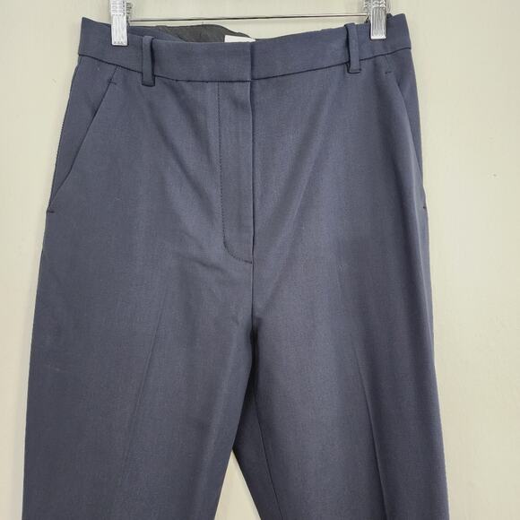 NWT 3.1 Phillip Lim Navy High Waisted Slim Cropped Ankle Trouser Pleated 8 - Picture 5 of 11